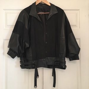 Bomber Leather Suede Jacket